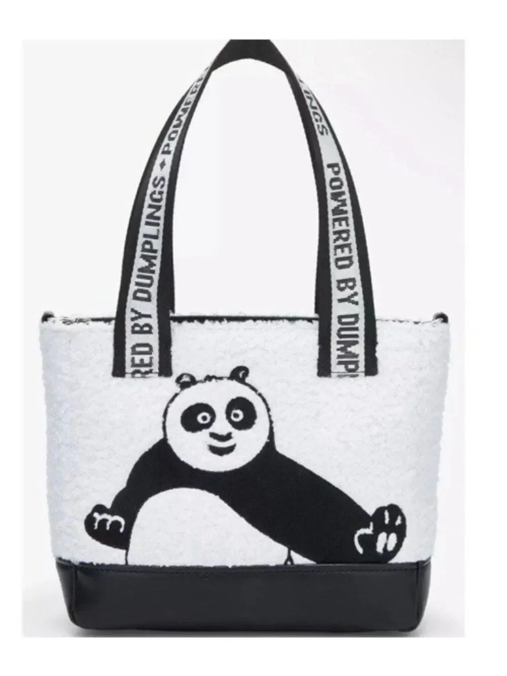 Loungefly Kung Fu Panda Po Tote Bag Sherpa Handbag Crossbody Convertible NWT